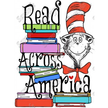  Read Across America  T Shirt Iron on Transfer Decal #31