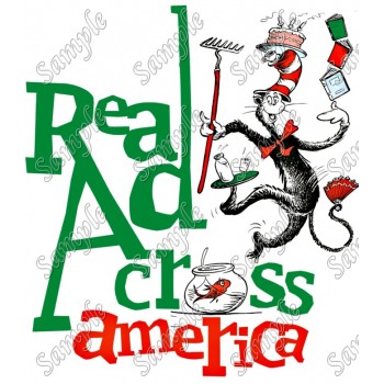  Read Across America  T Shirt Iron on Transfer Decal #34