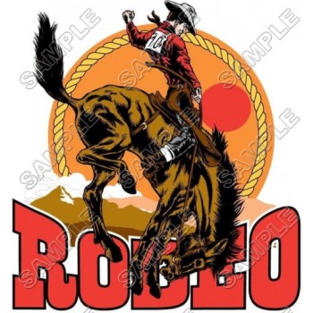 Rodeo T Shirt Iron on Transfer Decal #2