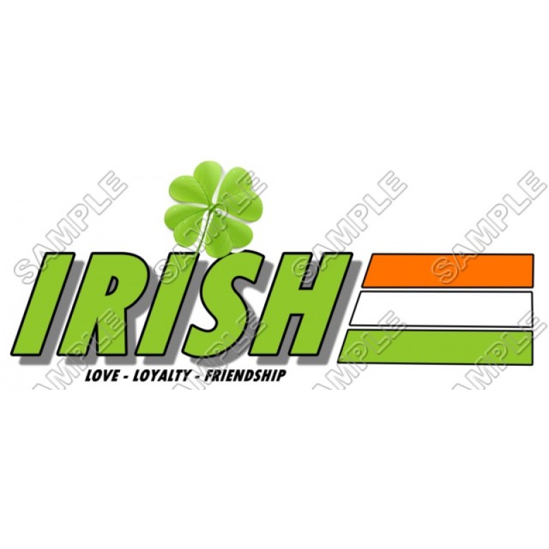 Saint Patricks  ~ Irish~  T Shirt Iron on Transfer Decal #2