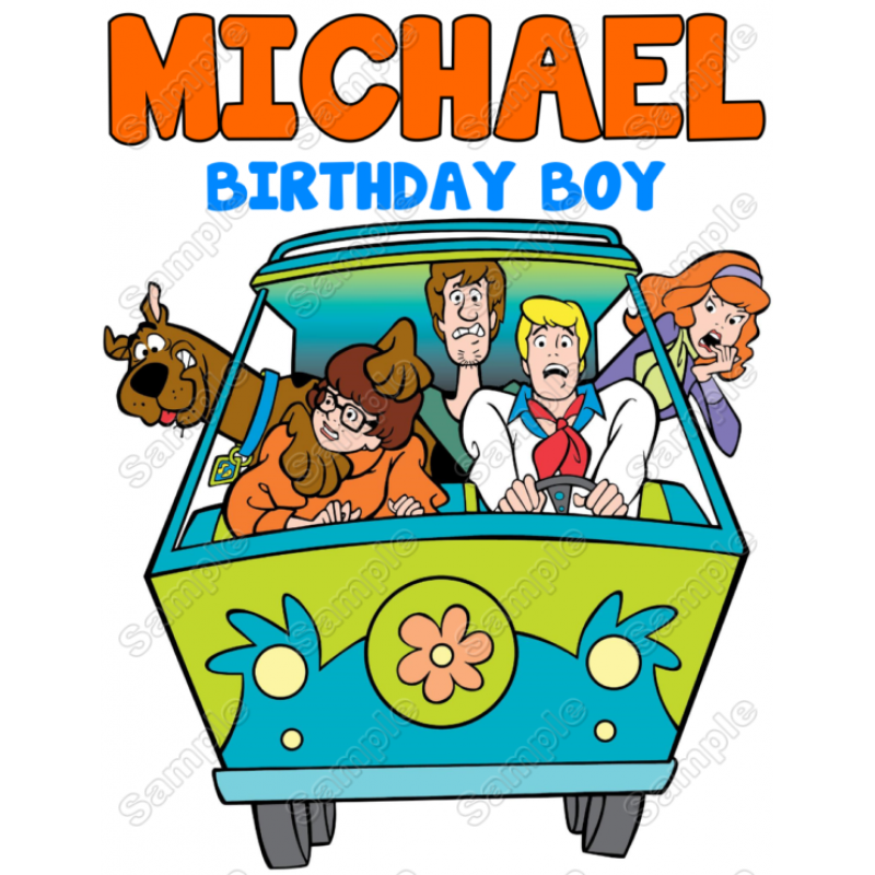 Scooby Doo  Birthday  Personalized  Custom  T Shirt Iron on Transfer Decal #2