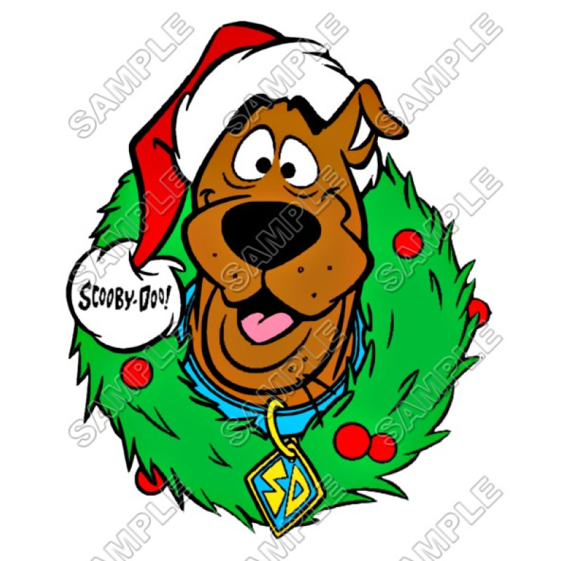 Scooby-Doo Christmas T Shirt Iron on Transfer Decal #8