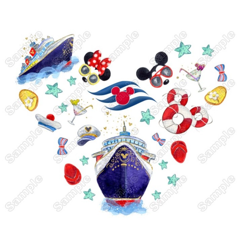 Disney Cruise Vacation Ship  Heat  Iron on Transfer  Decal