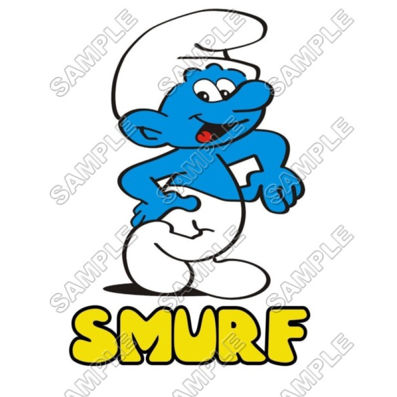 Smurf  T Shirt Iron on Transfer Decal #11