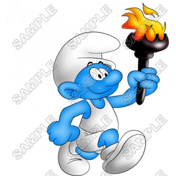 Smurf T Shirt Iron on Transfer Decal #2