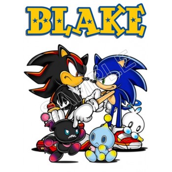 Sonic  Personalized  Custom  T Shirt Iron on Transfer Decal #112