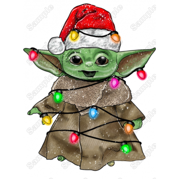  Christmas  Star Wars Yoda T Shirt Iron on Transfer Decal 