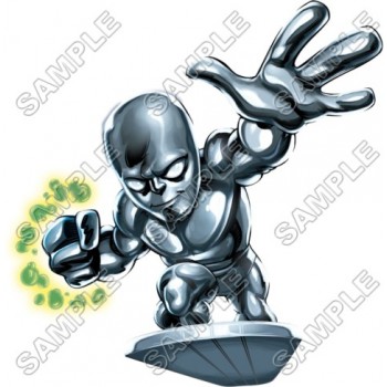 Super Hero Squad Silver Surfer  T Shirt Iron on Transfer Decal #10