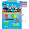 Tayo Little Bus Birthday Personalized Party  Invitation  Instant Download  Editable PDF