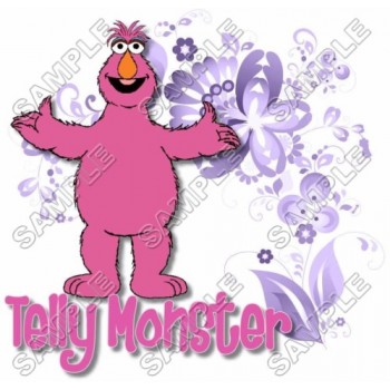 Telly Monster  Sesame street  T Shirt Iron on Transfer Decal #17