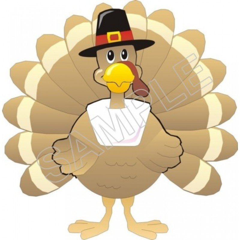 Thanksgiving Turkey  T Shirt Iron on Transfer  Decal  #1