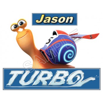 Turbo (Snail) Personalized Custom T Shirt Iron on Transfer  Decal  #1