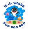 Baby Shark Family  Member  Custom  T Shirt Iron on Transfer