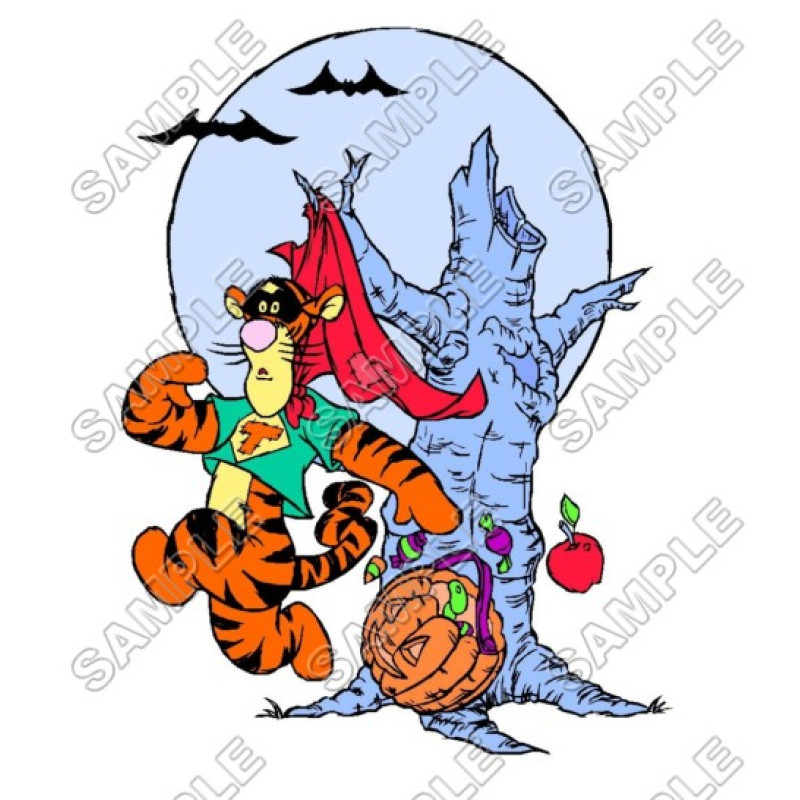 Winnie the Pooh Piglet Halloween  Eeyore Tiger T Shirt Iron on Transfer Decal #29