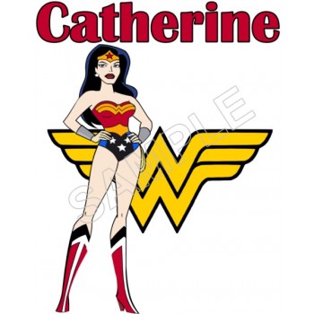 Wonder Woman  Personalized  Custom  T Shirt Iron on Transfer Decal #57