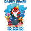 Baby Shark Family Member  T Shirt Iron on Transfer  Decal