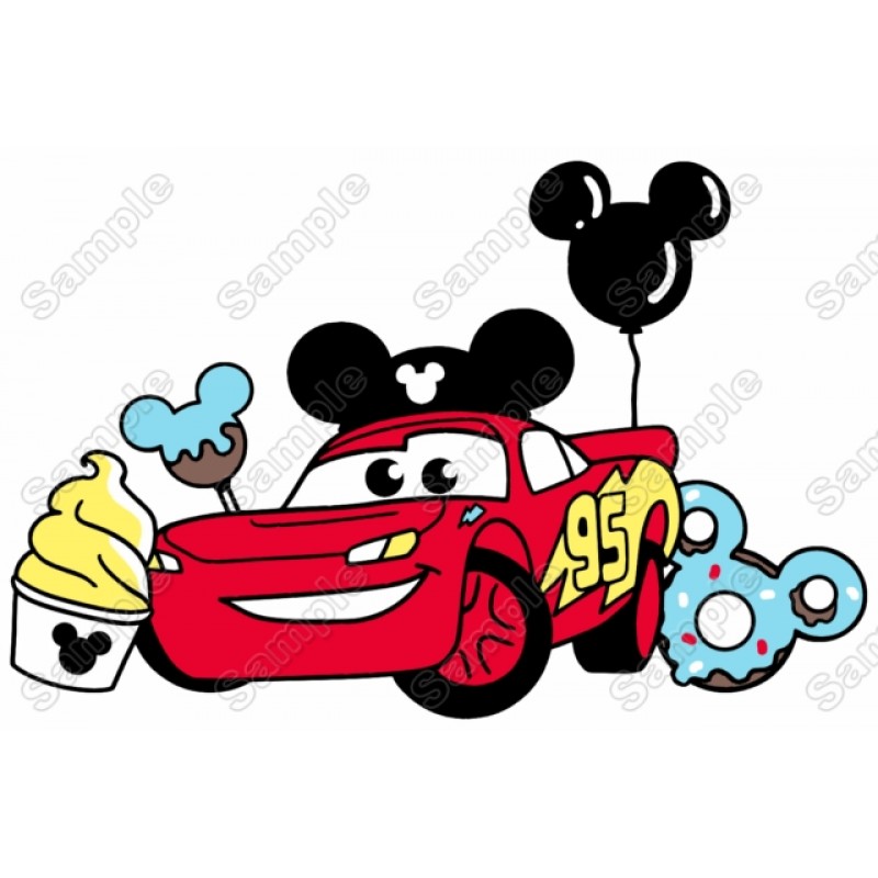 Disney Vacation Lightning McQueen Cars T Shirt Iron on Transfer ...