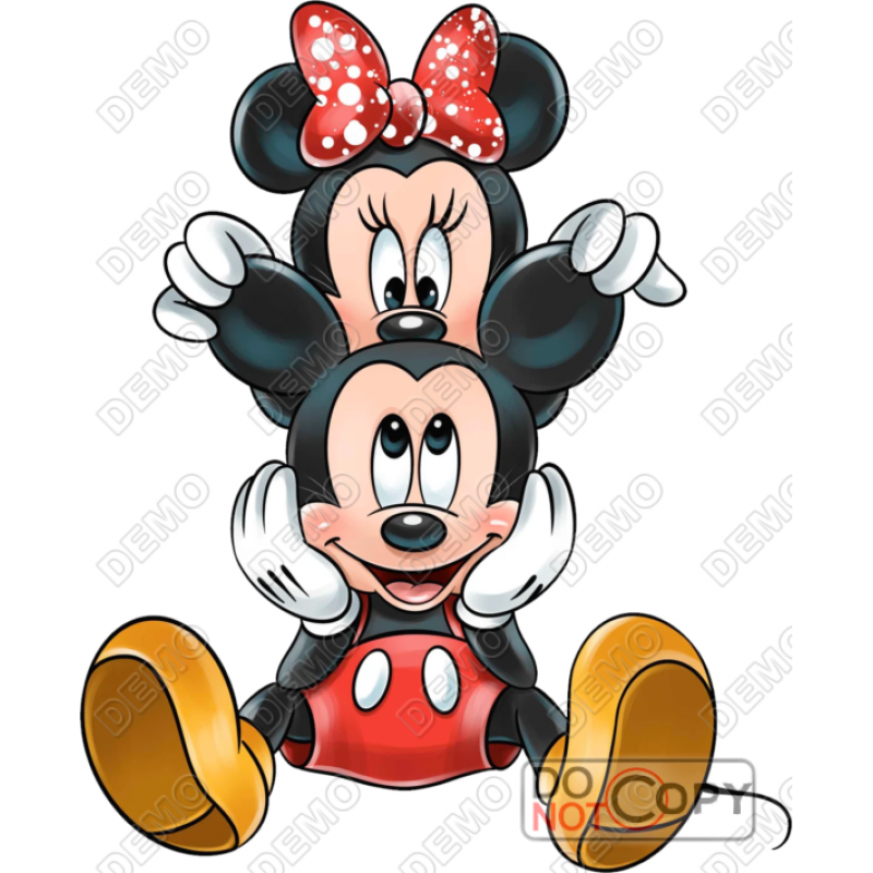 Disney Mickey Minnie Iron on transfers Heat Transfer Printings for