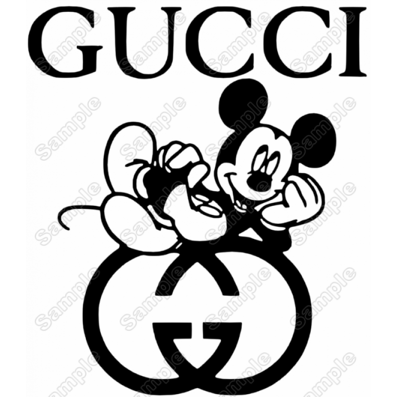 Gucci Mickey Mouse T Shirt Iron on Transfer Decal #6