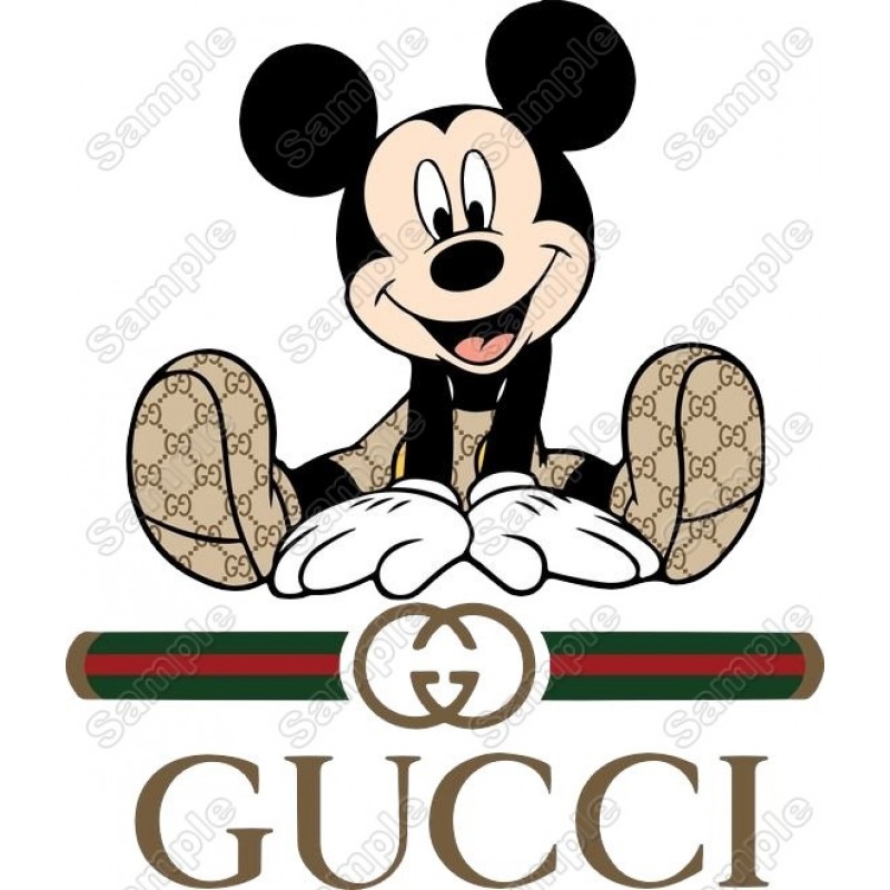 Gucci Mickey Mouse Transparent - Mickey Mouse Gucci Tshirt, HD Png