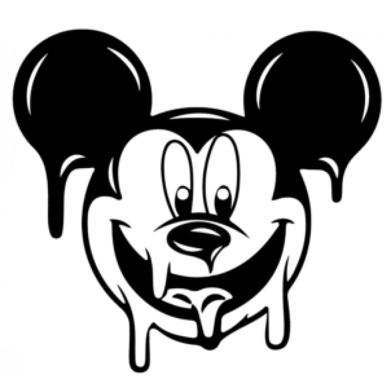 Mickey Mouse Dripping Iron On Transfer Vinyl HTV by