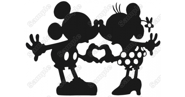 Mickey and Minnie Mouse Iron On Transfer #5 - Divine Bovinity Design