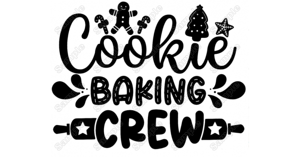 Cookie Baking Crew Iron On Transfer Vinyl Htv 
