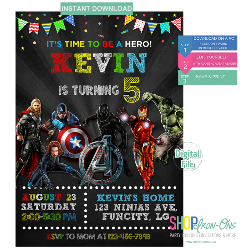typable avengers font
