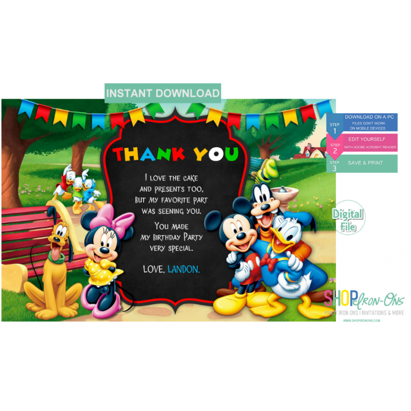 mickey mouse birthday png 1