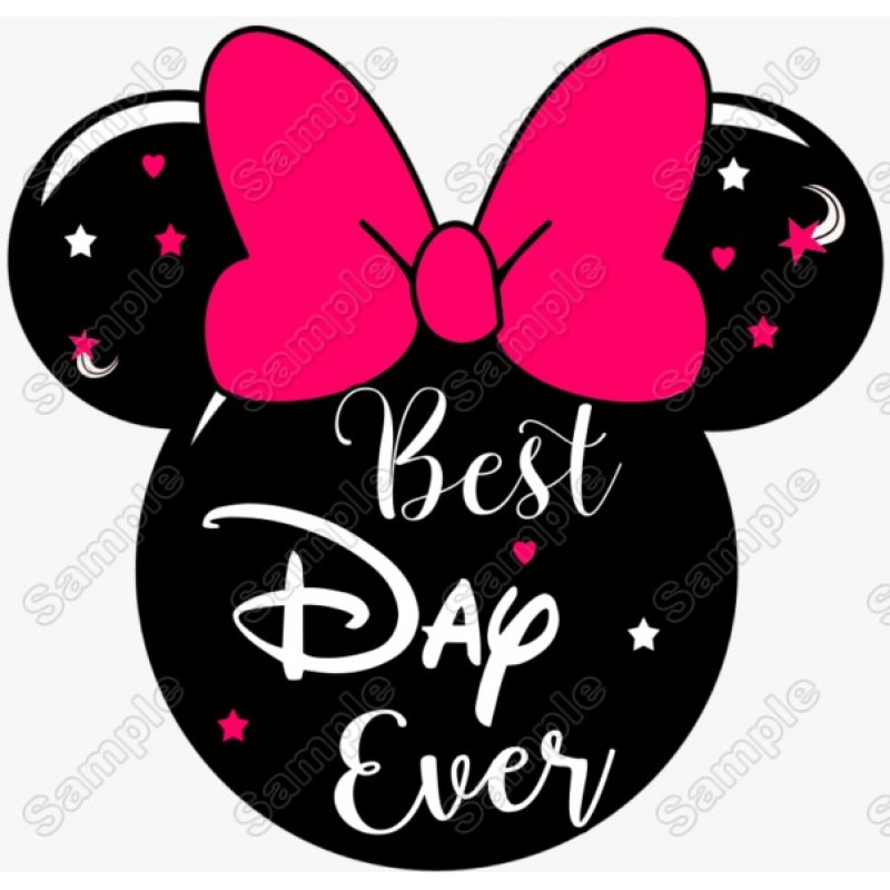 Best Day Ever Disney Vacation Minnie Mouse T shirt Iron on Transfer