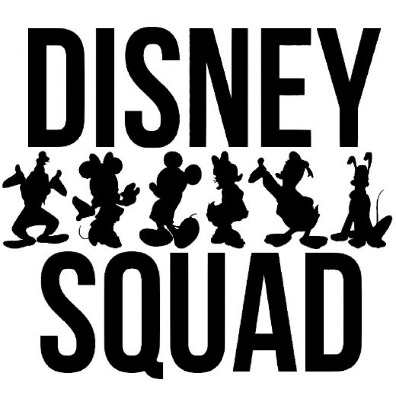 Disney Squad Disney Shirt Decal, DIY, Iron On, Disney Heat