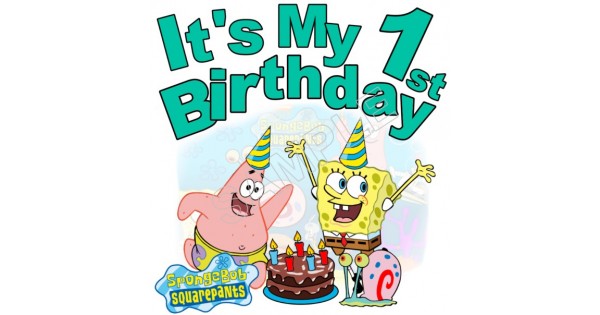 Happy Birthday Spongebob Squarepants Personalized Custom - spongebob roblox decal
