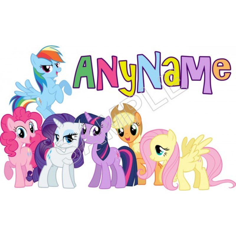 My Little Pony characters, iron on T shirt transfer. Choose image