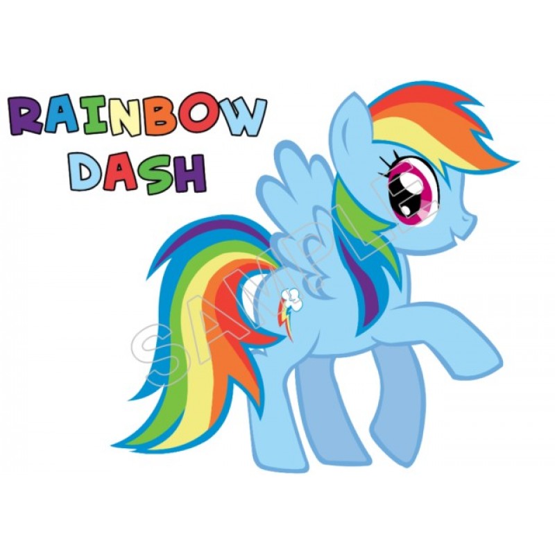 My Little Pony Rainbow Dash T Shirt Iron on Transfer Decal ...