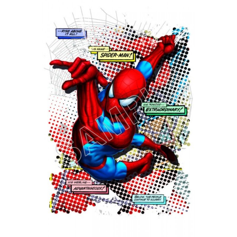 Spiderman Marvel Comic Black Spider-man Personalized Custom Name