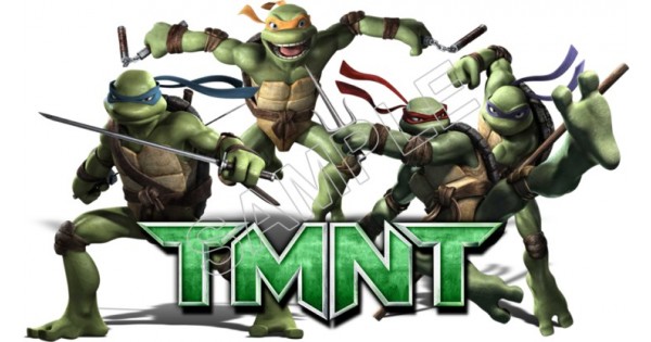 Seven Times Six Teenage Mutant Ninja Turtles Men's Graffiti TMNT Design Graphic T-Shirt, Green