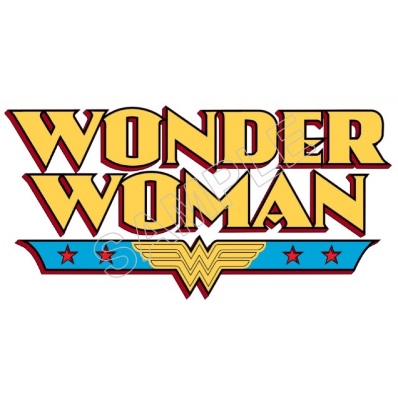 Wonder Woman Logo T Shirt Iron on Transfer Decal #7