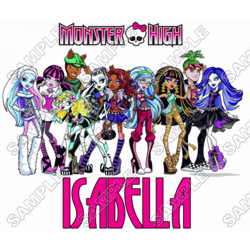 Monster High  Personalized  Custom  T Shirt Iron on Transfer Decal #4