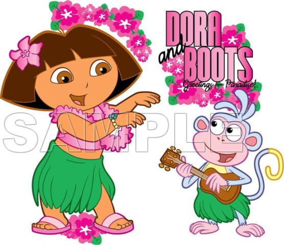 Dora and Boots T Shirt Iron on Transfer Decal #5
